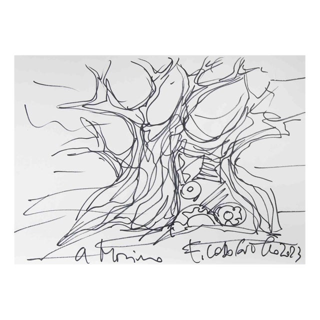 Fernando Codognotto, Abstract Composition, Marker Drawing, 2023 For Sale