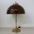 Vintage Mushroom Table Lamp with Gold Metal Base, 1970s For Sale - Image 17 of 18