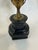 Brass Vintage Brass and Marble Candelabra Pair of Lamps With Rotating Ball For Sale - Image 8 of 8