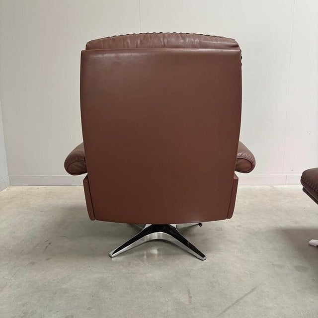 Set of DS31 Lounge Chair with Ottoman from de Sede, Switzerland, 1970s For Sale - Image 9 of 14