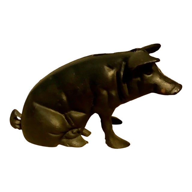 19th Century Iron Piggy Bank For Sale