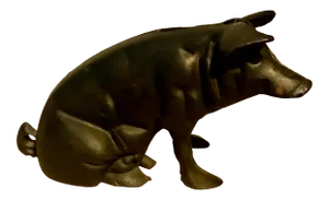19th Century Iron Piggy Bank