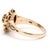 Vintage .20ctw Diamond & Enamel Ring, 14k Yellow Gold, Ring Size 5.5 For Sale - Image 4 of 6