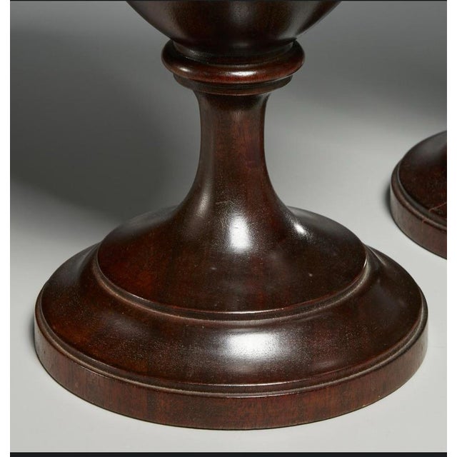 Pair George III Style Mahogany Knife/Cutlery Urns For Sale In Washington DC - Image 6 of 8