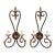 Vintage Fine Art Handcrafted Lighting Wall Light Sconce, Gilded Accents For Sale