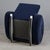 German Rocking Chair in Blue Velvet from Bretz, 1980s For Sale - Image 3 of 12
