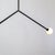 Metal Y Pendant Medium, Black, 44in H, 3 Inch Glass Globes, by Research.Lighting, Modern, Minimal Hanging Light For Sale - Image 7 of 8