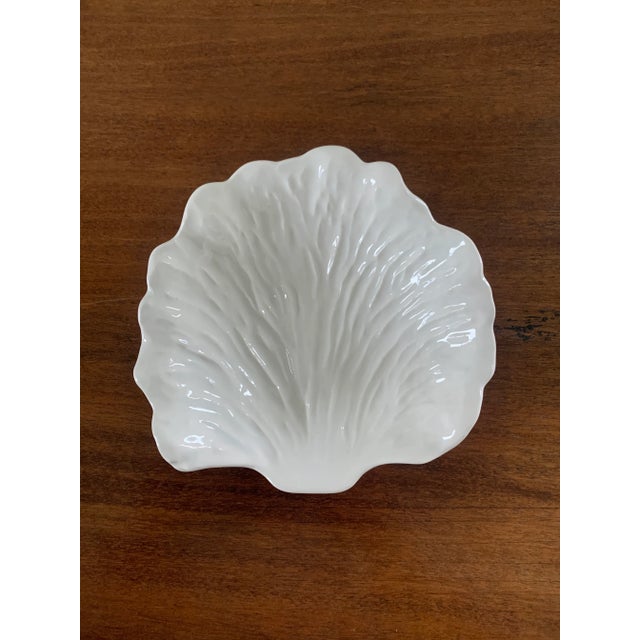 Traditional White Porcelain Cabbage Plates, Set of Four For Sale - Image 3 of 8