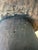 Vintage 22” Black Cerused Wood Low Table With Brass Accents For Sale - Image 13 of 16