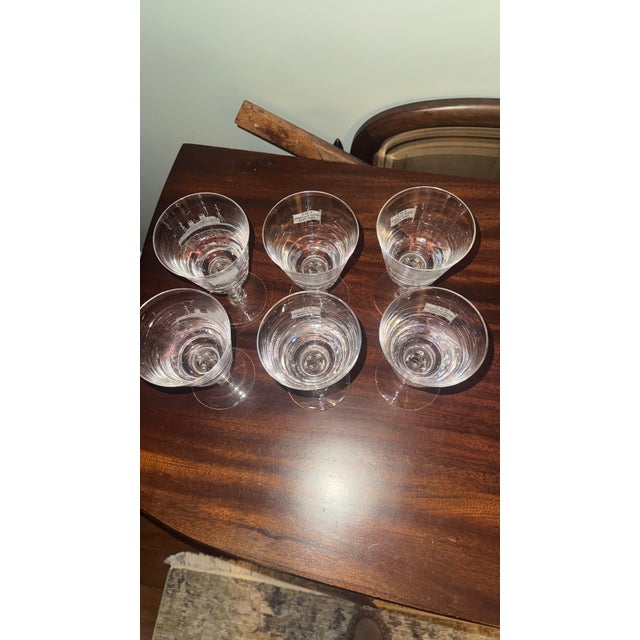 1960s Vintage Limited Edition RMS Queen Elizabeth Commemorative Goblets - Set of 6 For Sale - Image 5 of 8