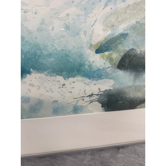 Circa 1983 Larry Welden Russian River Watercolor, Framed For Sale - Image 10 of 12