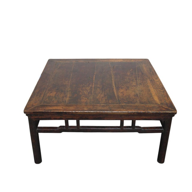 Late 19th Century Antique 40" Square Coffee Table For Sale - Image 5 of 7
