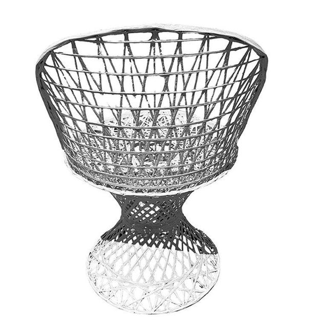 Mid 20th Century Spun Fiberglass Four Chairs & Large Table Outdoor Patio Set by Russell Woodard, Attributed For Sale - Image 9 of 10