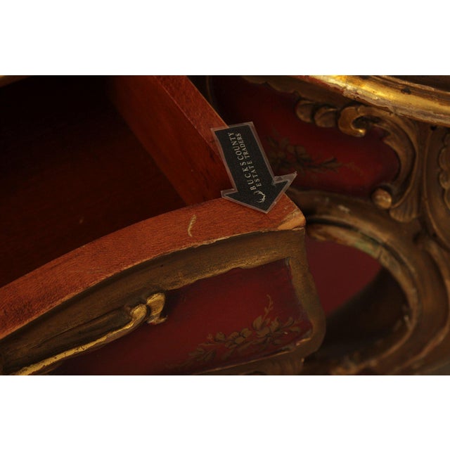 Italian Rococo Style Long Marble Top Console Table For Sale - Image 15 of 18