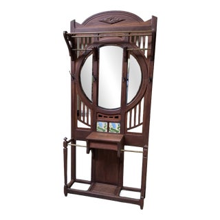 Antique Art Nouveau Wardrobe, 1910 For Sale