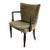 Mid Century Arm Chair in Velvet With Nail Heads For Sale