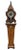 Impressive French Louis XV/Louis XVI Revival style tall pedestal clock combining an ornate mantel-style clock with a...