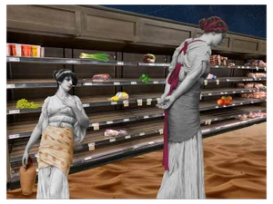 Chiara Santoro, Supermarket, Digital Collage, 2022