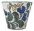 Flower Pot with Floral Decoration by Ruscha Keramik, West Germany, 1960s For Sale