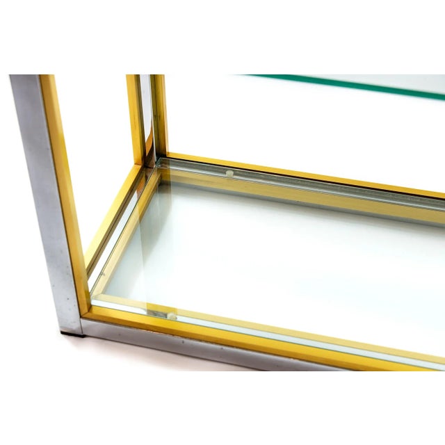 Metal Mid-Century Italian Shelves attributed to Renato Zevi, 1970s, Set of 2 For Sale - Image 7 of 9