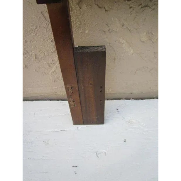 Chinoiserie Pagoda Style Queen Size Headboard with Brass Accents For Sale - Image 10 of 13