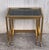 Metal Nesting Tables Italian Design 1970 in Brass With Smoked Glass and Wheels - a Pair For Sale - Image 7 of 11