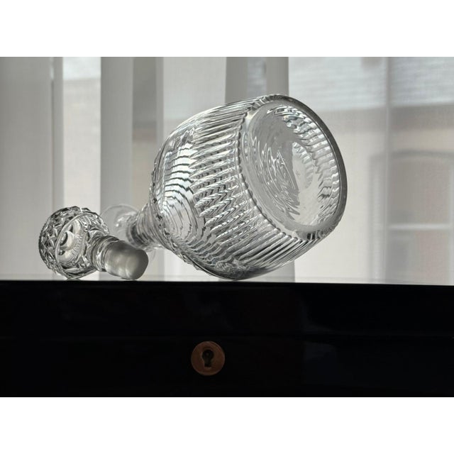 English Georgian Cut Glass Decanter with Cut Glass Stopper, 1800-1835 For Sale - Image 12 of 18