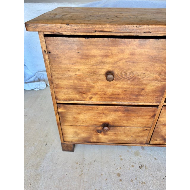 Brown 20th Century French Pine Four Drawer Chest For Sale - Image 8 of 11