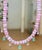 2020s Rhodochrosite Rondelle Fringe Necklace With Pink Spinel, Emeralds & 14k Gold For Sale - Image 5 of 12