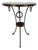 French Regency Style Bronze 2 Tier Gueridon With Wood Top For Sale