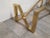 1970s Vintage Brass Coffee Table For Sale - Image 5 of 9