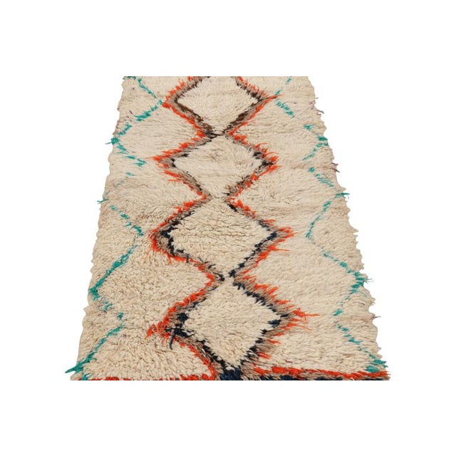 Traditional Vintage Moroccan Runner With Polychromatic Diamond Medallions, From Rug & Kilim For Sale - Image 3 of 7