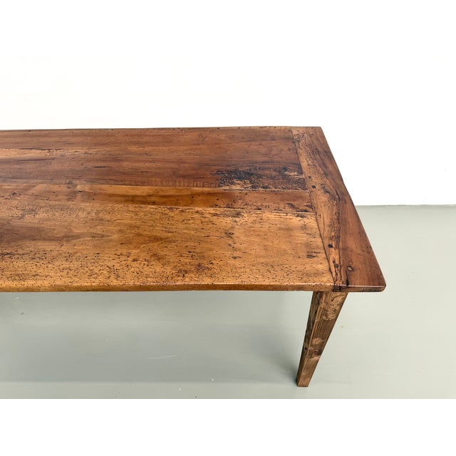 Farmhouse Table in Walnut with Tapered Legs, 1950s For Sale - Image 14 of 18