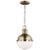 Transitional Thomas O'Brien By Visual Comfort Studio Hanks 1-Light Mini Pendant in Satin Brass For Sale - Image 3 of 3