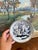 Likely Antique Vietnamese Blue and White Hand-Painted Ceramic Dish, 19th Century Tonal Style.. For Sale - Image 4 of 9