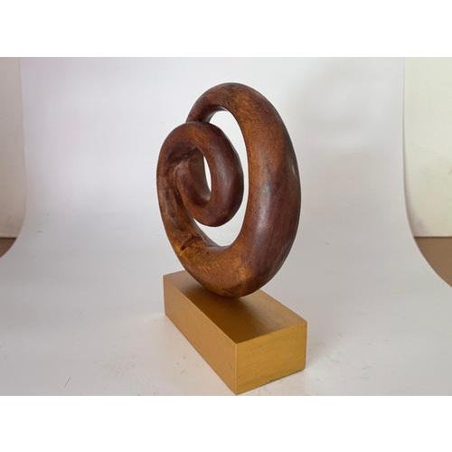 Abstract Wooden Sculpture, France, 1970s For Sale - Image 6 of 8