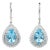 Tiffany & Co. Soleste 3 Ct Aquamarine and Diamond Drop Earrings For Sale
