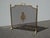 Vintage French Louis XVI Style Brass Fireplace Screen Maison Jansen Style For Sale In Los Angeles - Image 6 of 14