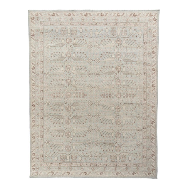 Rug & Kilim’s Oversized Atlas Rug in Pale Blue, 12x15 For Sale