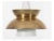 Louis Poulsen Mid-Century Modern Scandinavian Pendant Lamp in Brass from Louis Poulsen, 1950s For Sale - Image 4 of 6