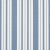 Transitional SAMPLE - Schumacher X Mark D. Sikes Markie Stripe Fabric In Cobalt For Sale - Image 3 of 5