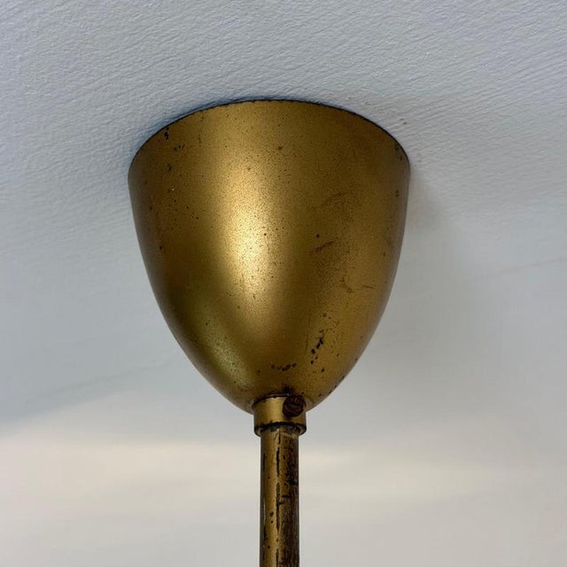 Model 1933 Pendant in Brass and Glass by Max Ingrand for Fontana Arte, Italy, 1961 For Sale - Image 10 of 18