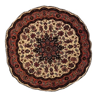 1970s Persian Tabriz, 3'3" X 3'3" For Sale