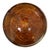 Late 20th Century Vintage Pier 1 Amber Tortoiseshell Art Glass Hurricane Candle Holder & Vase For Sale - Image 5 of 9