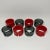 Vintage Red and Grey Lucite Napkin Rings-- Set of 8 For Sale - Image 9 of 9