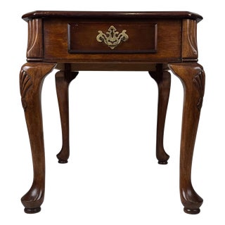 Antique English Walnut Side Table For Sale