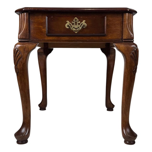 Antique English Walnut Side Table For Sale
