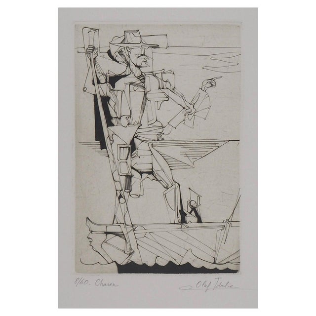 Olaf Idalie, Charon, Original Etching For Sale