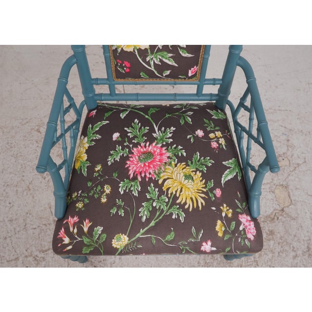 Beacon Hill Bamboo Form Chair & Ottoman For Sale - Image 10 of 18