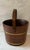 Farmhouse Vintage Oak and Brass Bucket For Sale - Image 3 of 12